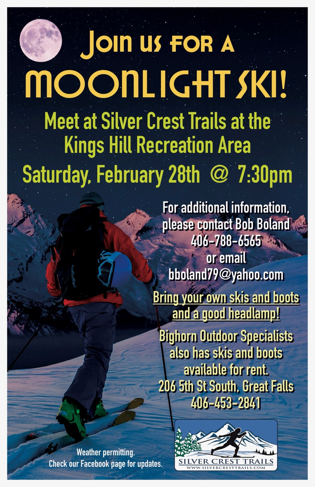 Trails are free of Trees, Moonlight Ski is a&nbsp;go!